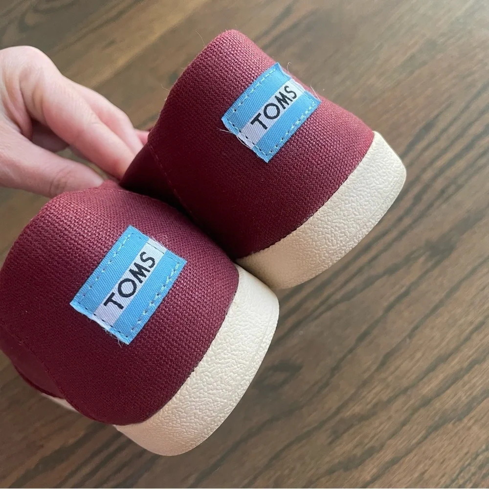 TOMS Black Cherry Coated Canvas Avalon 10010811 - Picture 8 of 10